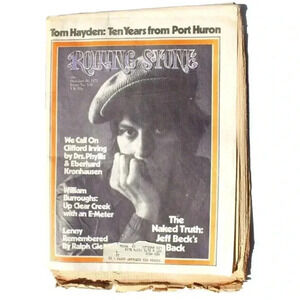 Vtg October 26, 1972 Rolling Stones No. 120 Magazine Newspaper - Jeff Beck